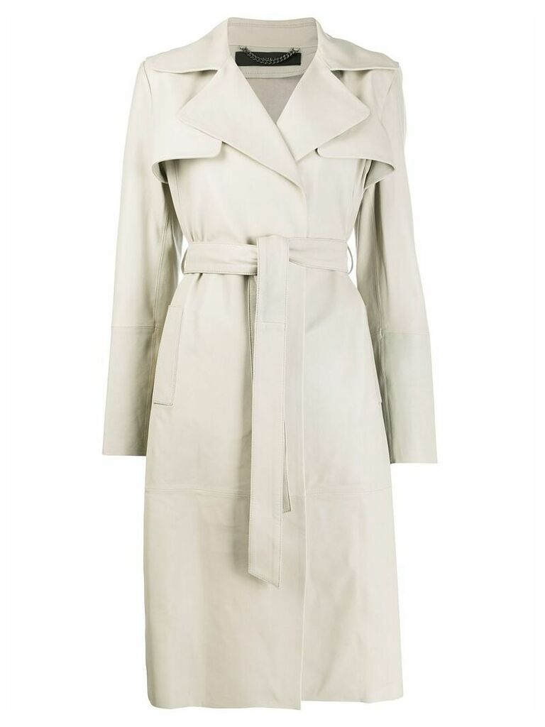 Federica Tosi belted trench coat - NEUTRALS