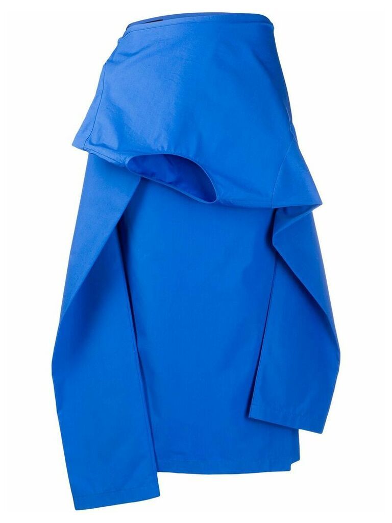colville asymmetric midi skirt - Blue