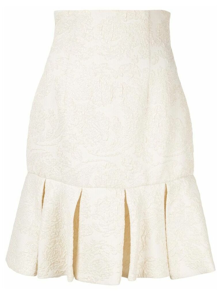 Bambah short ruffled skirt - White