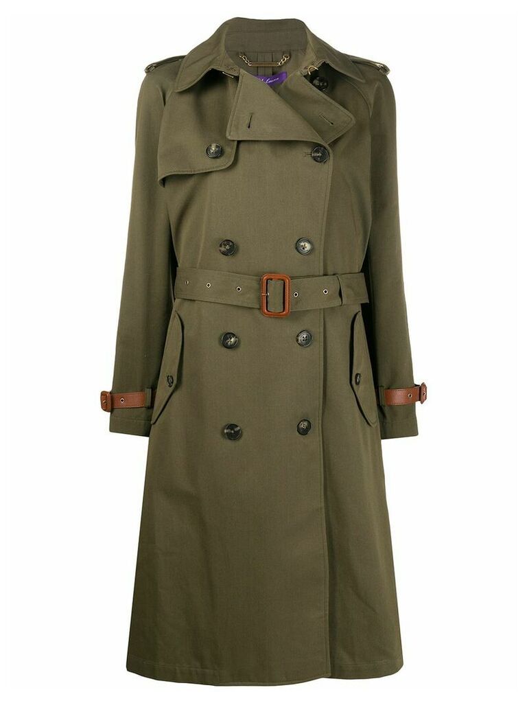 Ralph Lauren Collection belted double breasted silk trench coat -
