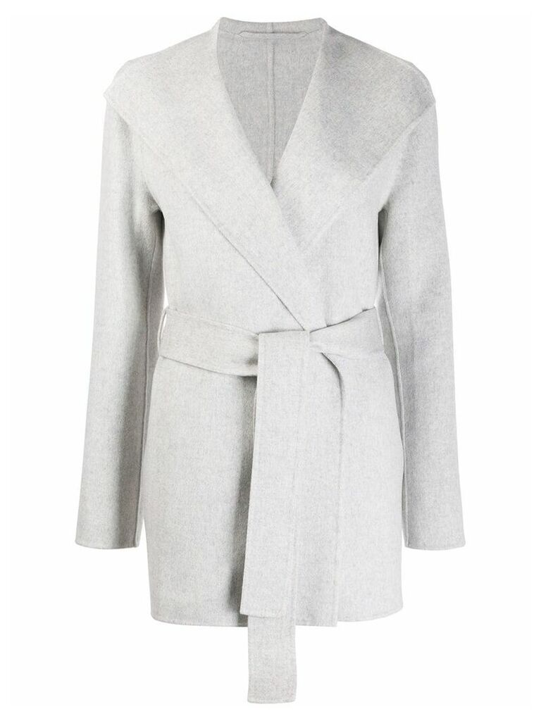 Joseph belted double-breasted coat - Grey