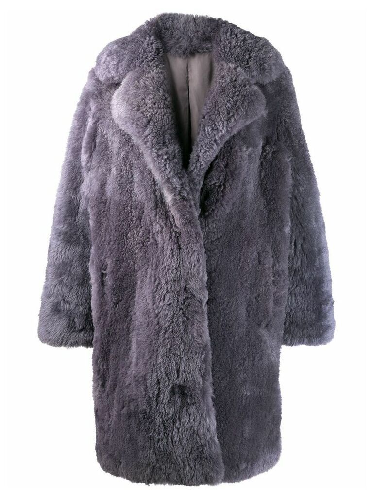 Liska oversized fur coat - Grey