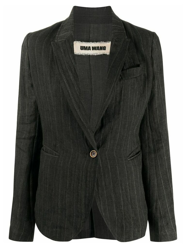 Uma Wang single-breasted fitted blazer - Black
