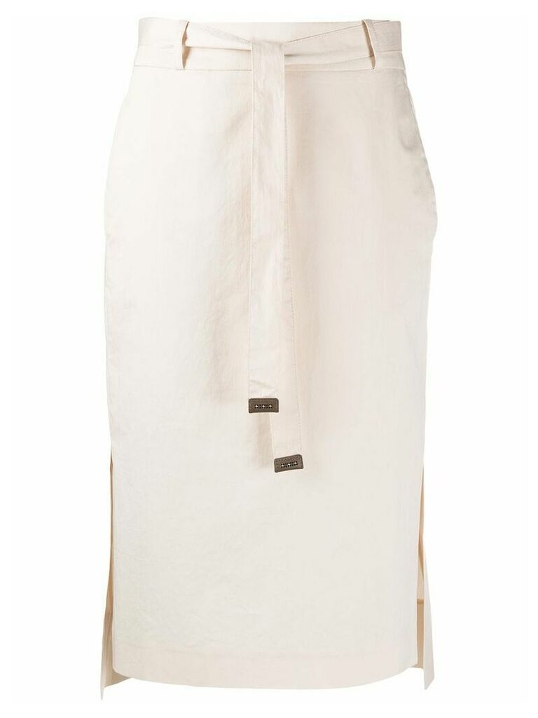 Peserico high-waisted skirt - Neutrals
