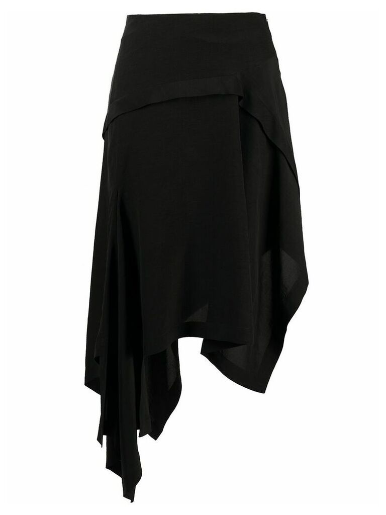 LANVIN asymmetric hem skirt - Black