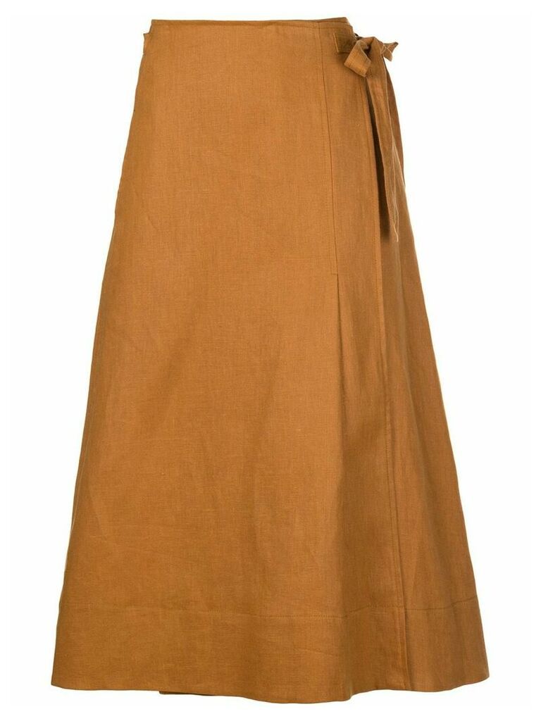 Nicholas wrap around skirt - Brown