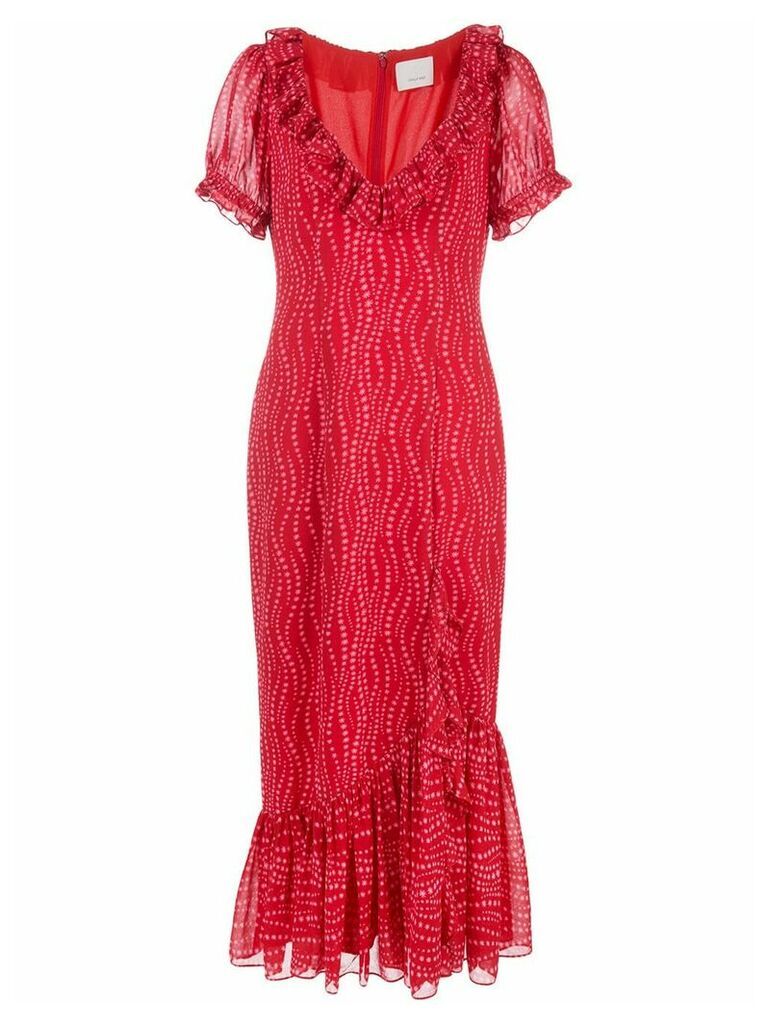 Cinq A Sept Michelle star print dress - Red