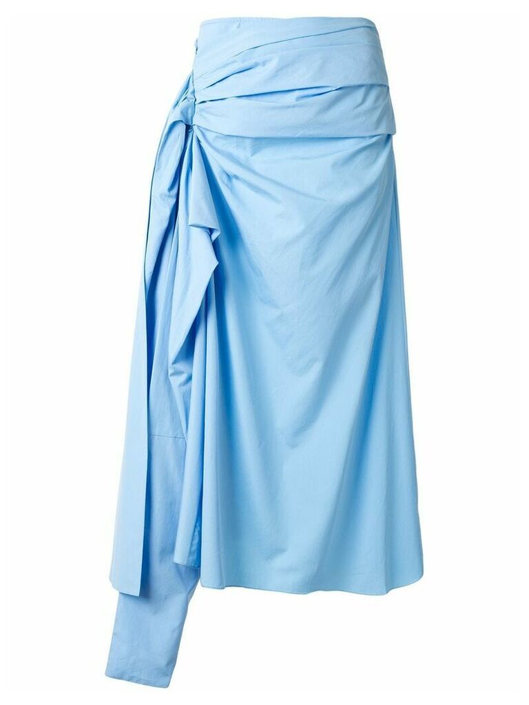 Marni draped midi skirt - Blue