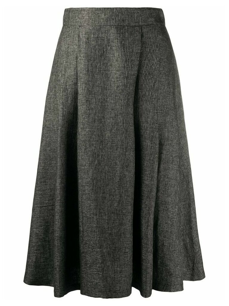 Société Anonyme high-waisted checked skirt - Black