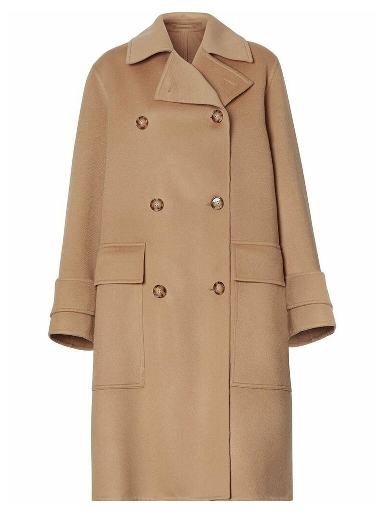 Burberry cashmere double-faced coat - NEUTRALS