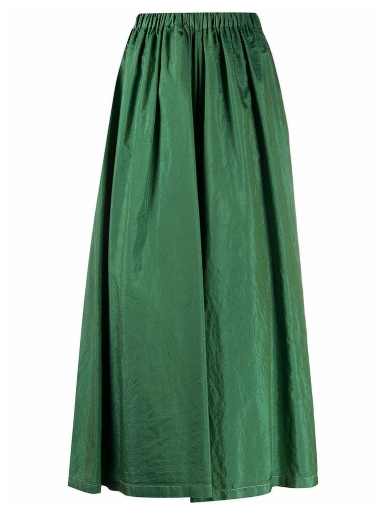 Jil Sander elasticated waist midi skirt - Green