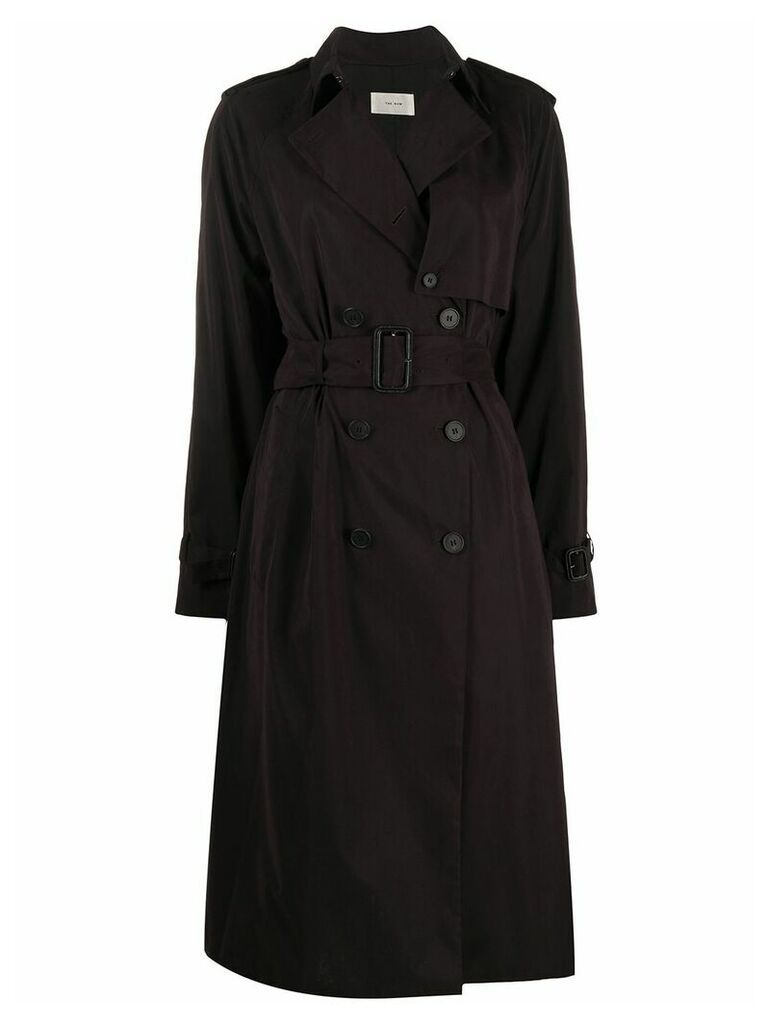 The Row double-breasted coat - Black