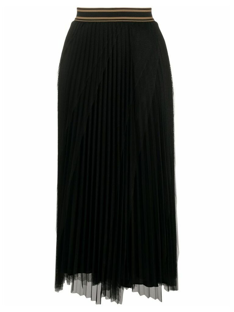 Brunello Cucinelli pleated midi skirt - Black