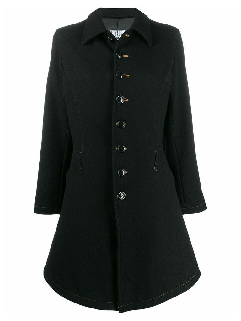 Jean Paul Gaultier Pre-Owned Military style coat - Black