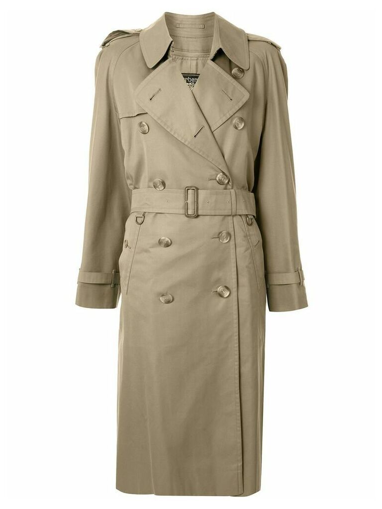 Burberry Pre-Owned classic midi trench coat - Brown
