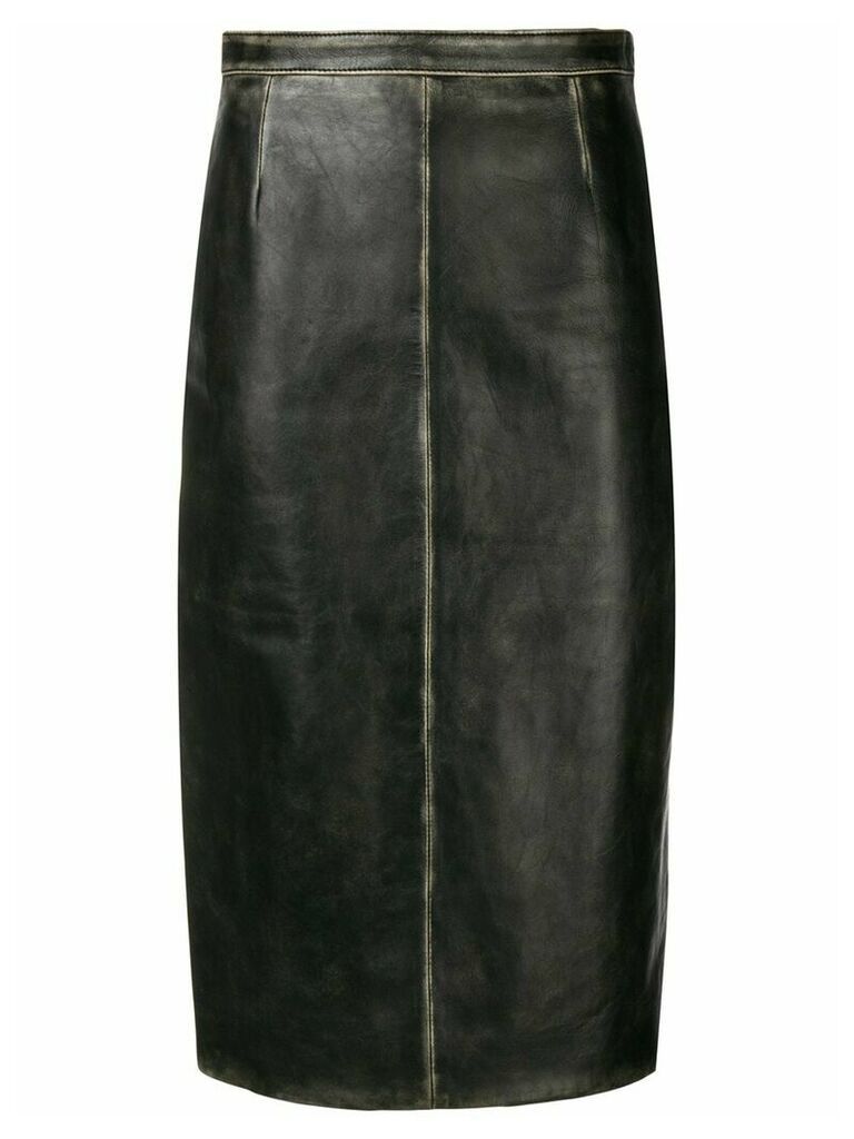 Miu Miu faded detail skirt - Black