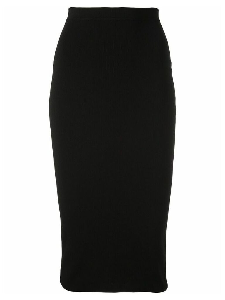 WARDROBE. NYC Release 03 knitted pencil skirt - Black