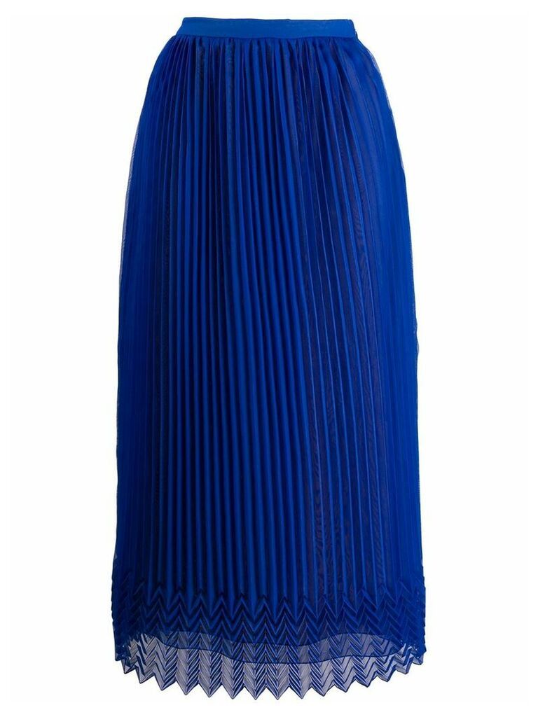 Marco De Vincenzo high-waist pleated skirt - Blue