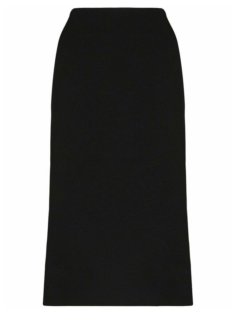 SAMUEL GUÌ YANG high waist twill pencil skirt - Black