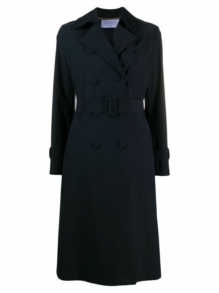 Harris Wharf London double-breasted trench coat - Blue
