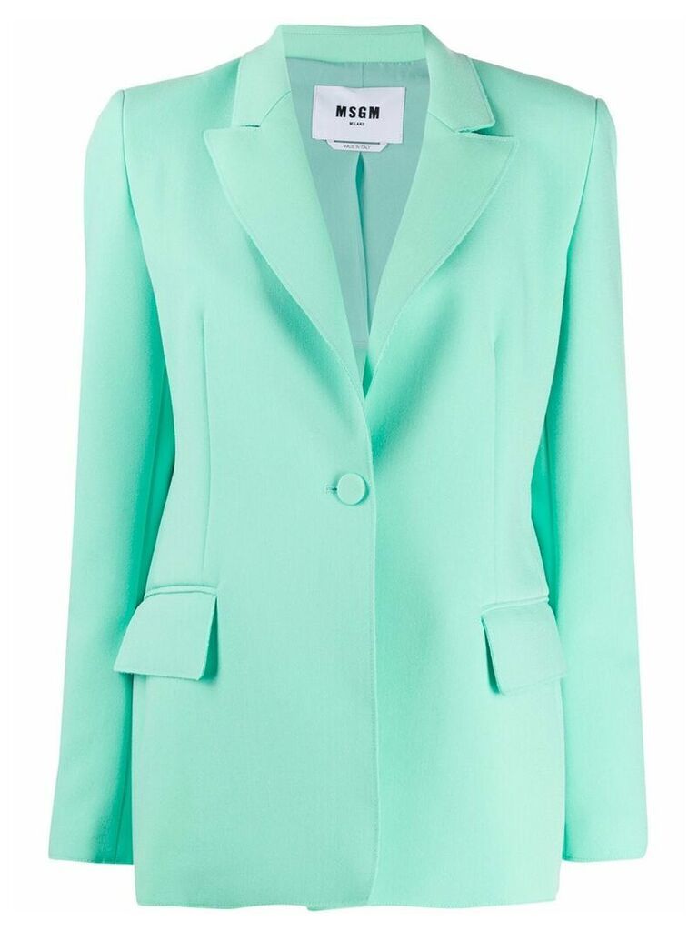 MSGM fitted blazer - Green
