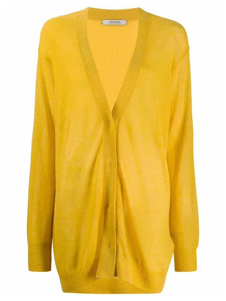 Dorothee Schumacher oversize knit cardigan - Yellow