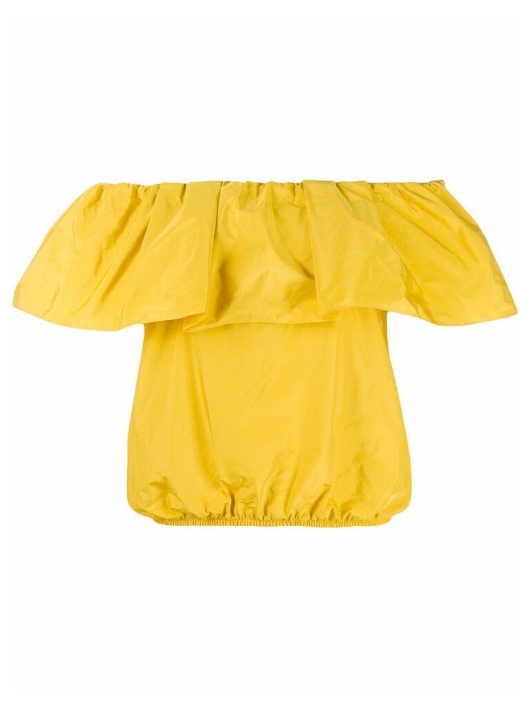 Pinko ruffled off-shoulder blouse - Yellow
