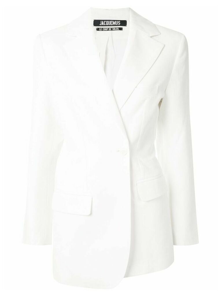 Jacquemus double-breasted fitted blazer - White