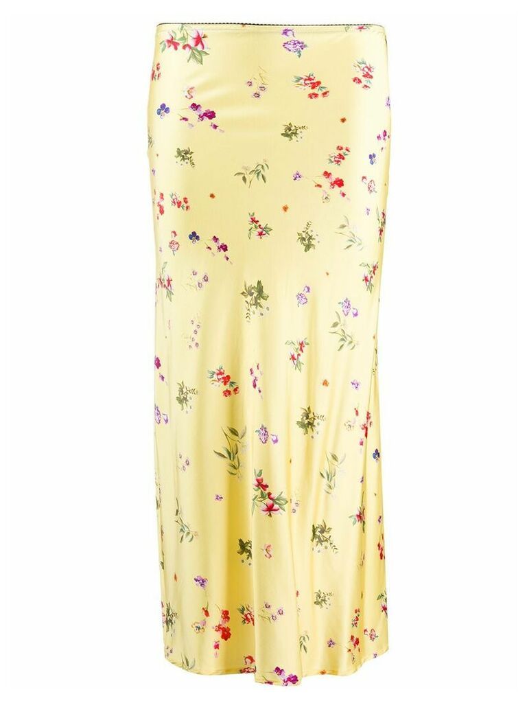 Andamane Bella floral-print skirt - Yellow