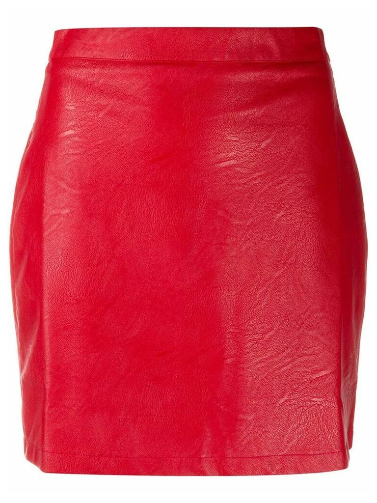 Andamane Bertha faux-leather mini skirt - Red