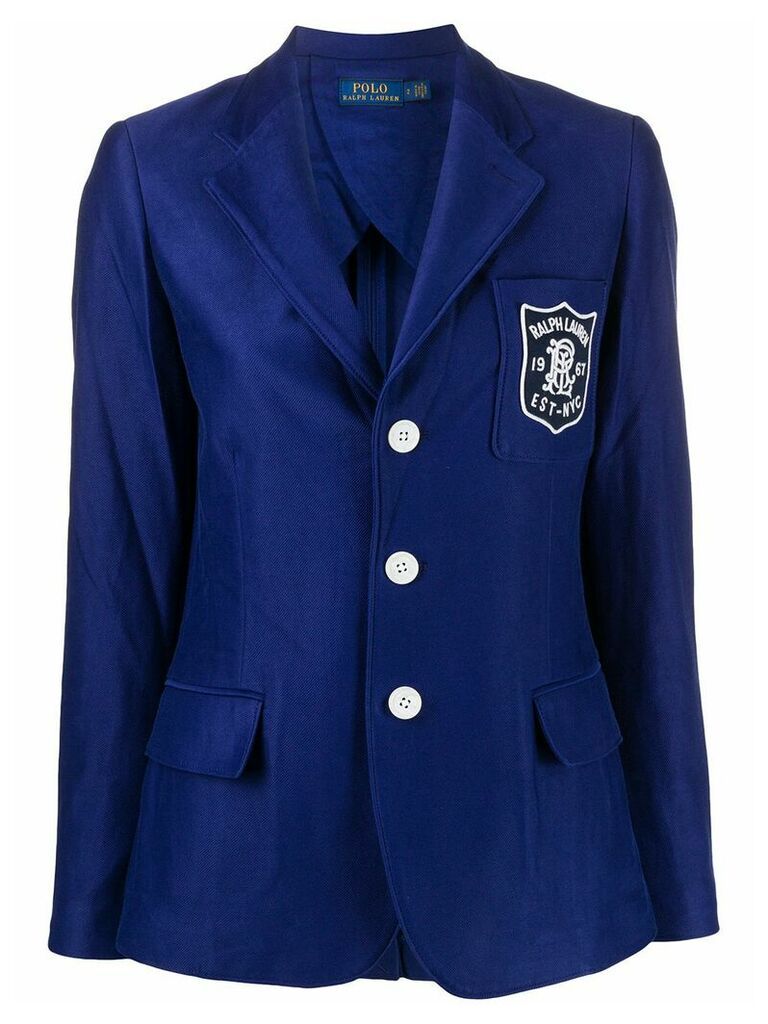 Polo Ralph Lauren Double-knit Jacquard Crest blazer - Blue