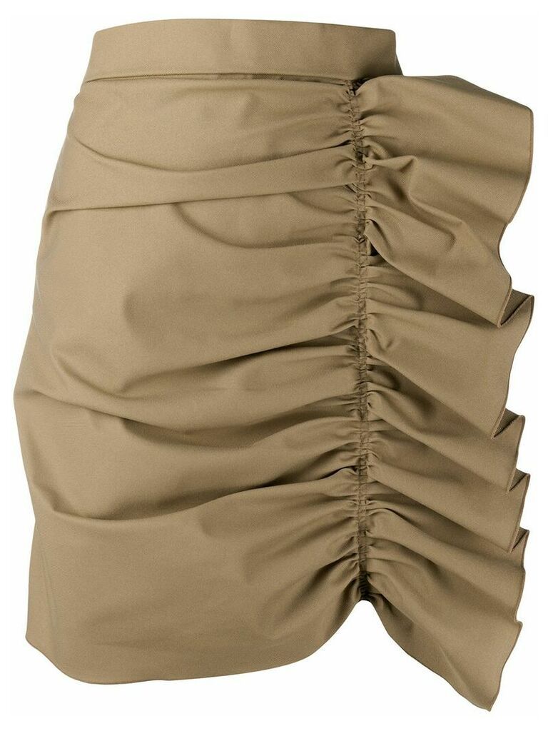 RedValentino ruffle detail skirt - Neutrals