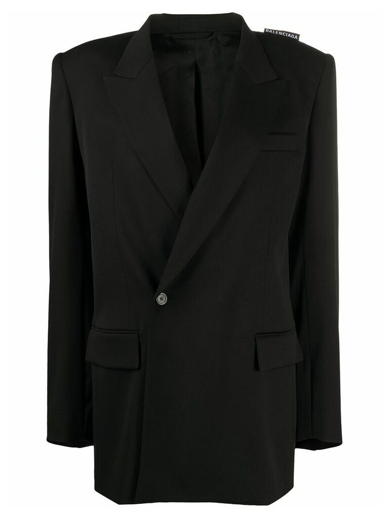 Balenciaga oversized 80s Shoulder blazer - Black