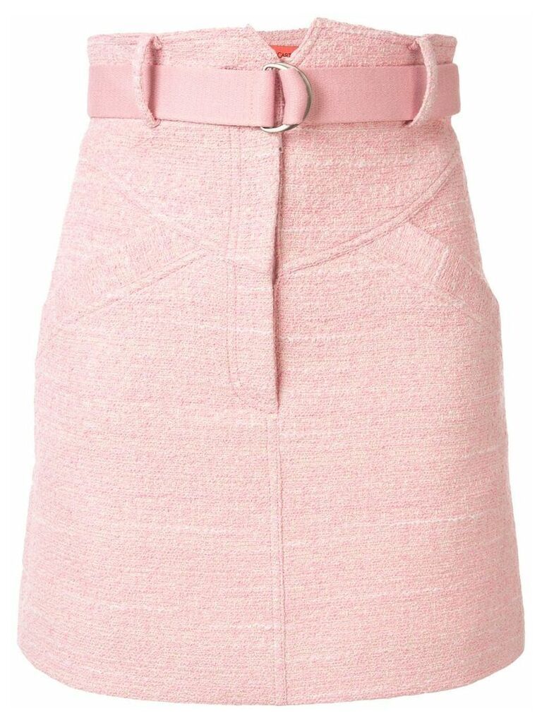 Manning Cartell high-waisted belted skirt - PINK