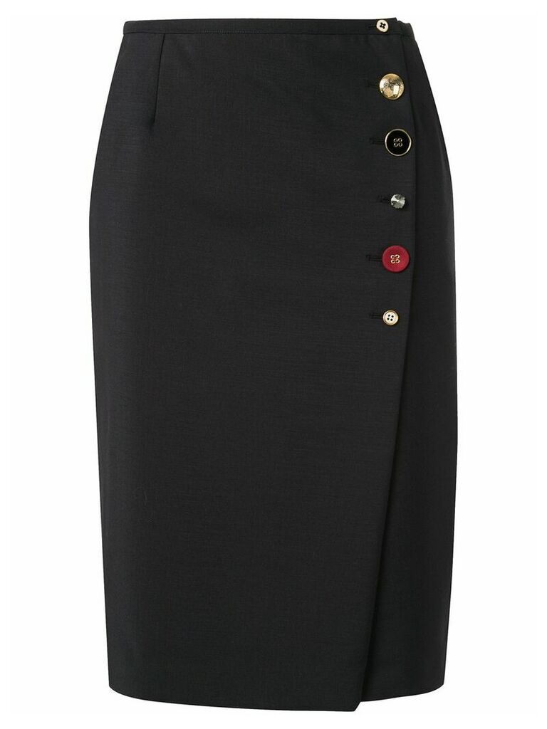 Ports 1961 button-up skirt - Blue