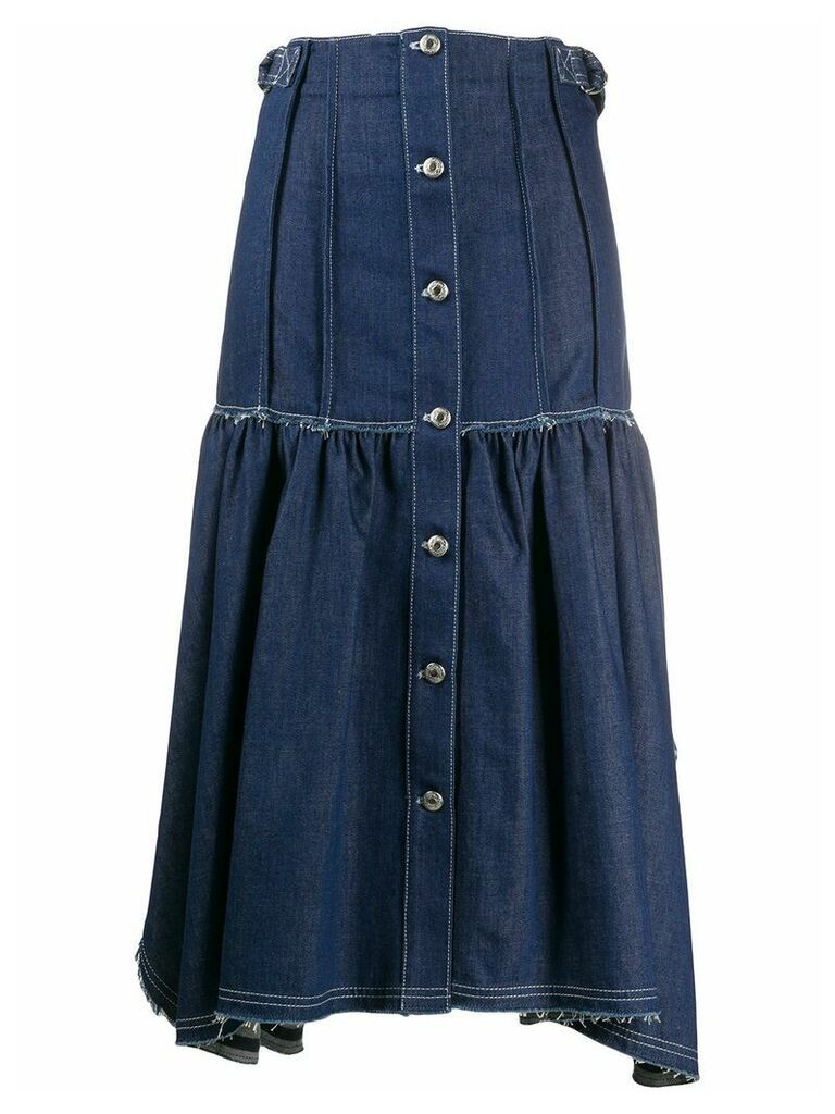 Chloé asymmetric denim skirt - Blue