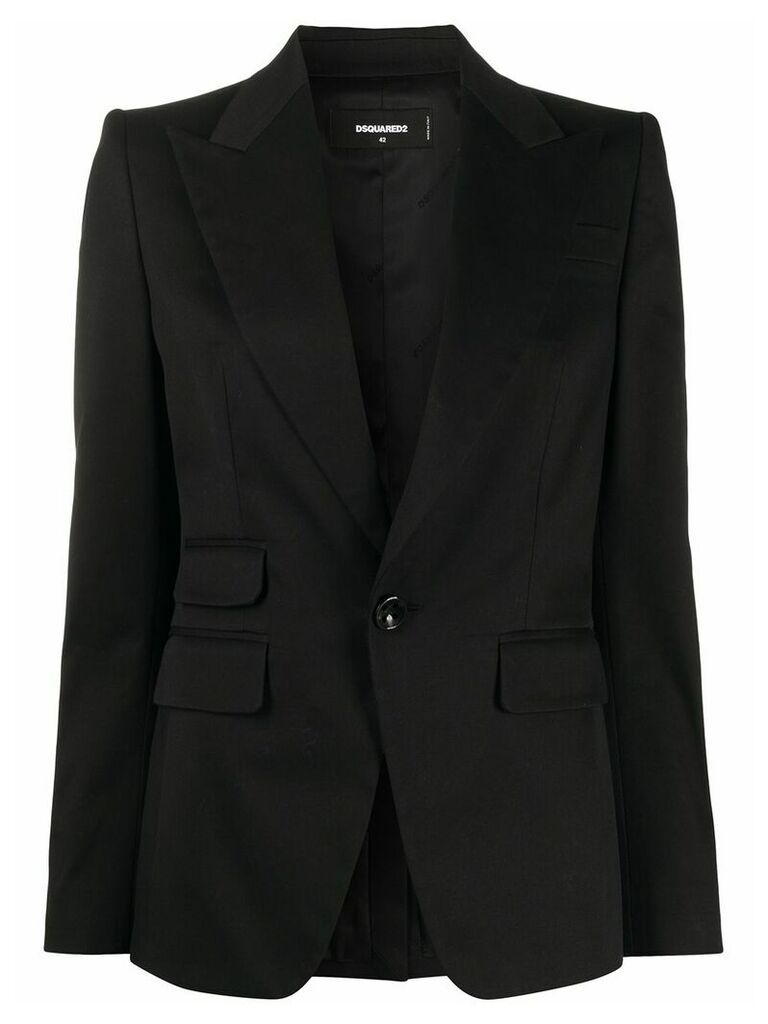 Dsquared2 fitted one button blazer - Black
