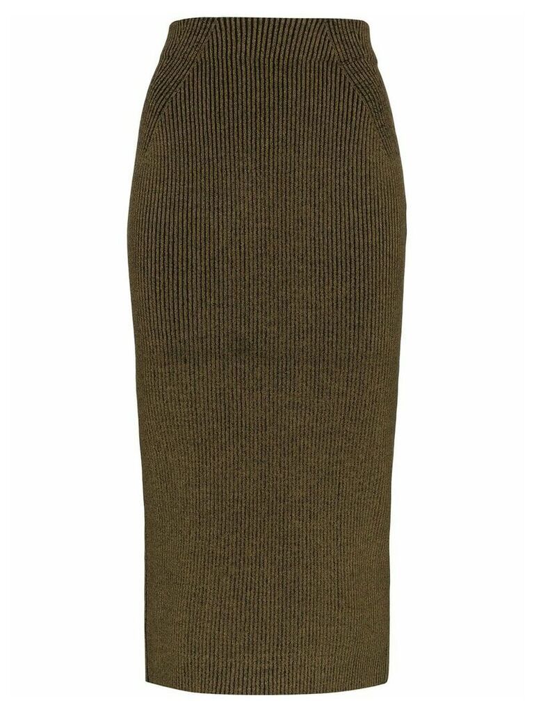Mara Hoffman Susan rib knit midi skirt - Green