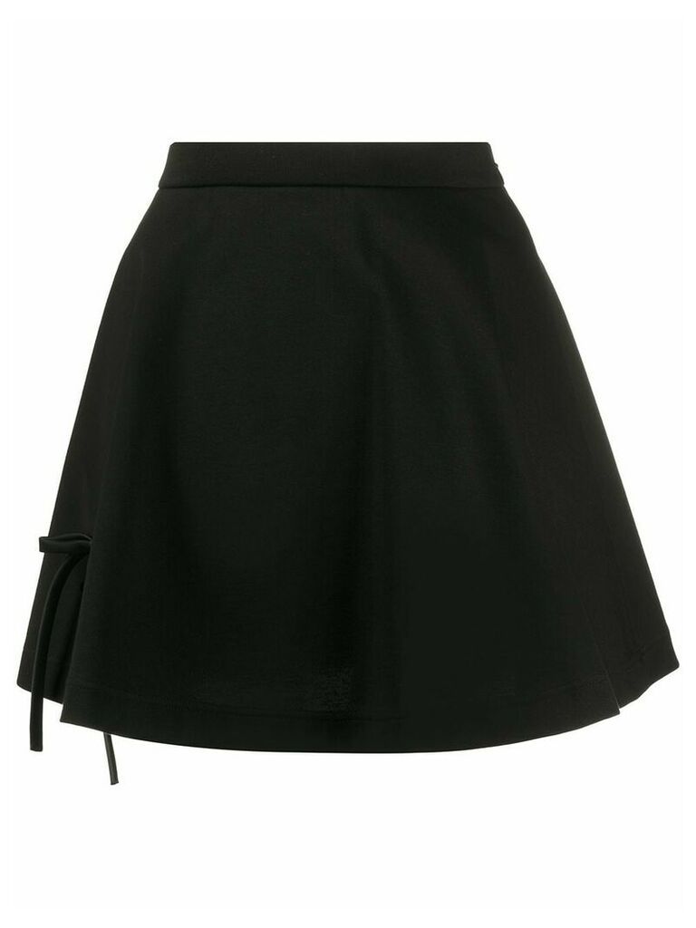 Prada bow ribbon detailed skirt - Black