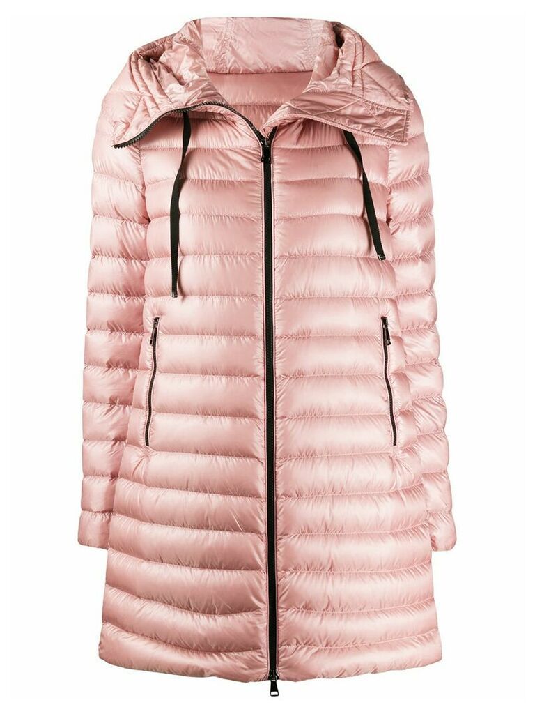 Moncler hooded down coat - PINK