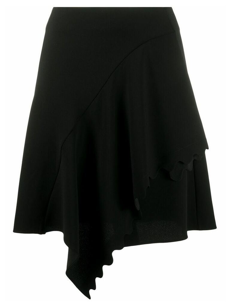 Chloé scalloped draped skirt - Black