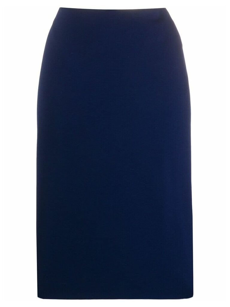 Ralph Lauren Collection high-rise plain pencil skirt - Blue