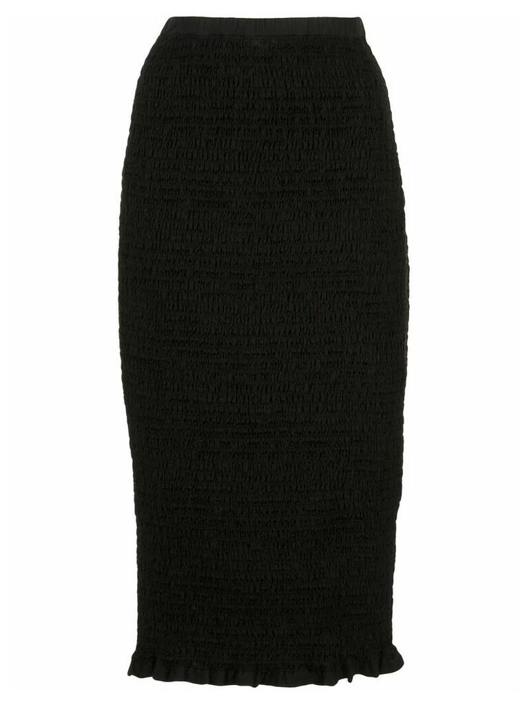 Proenza Schouler White Label smocked skirt - Black
