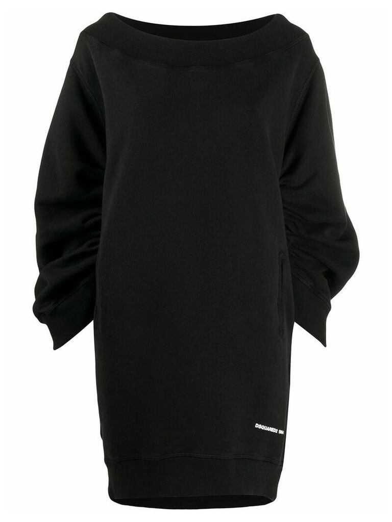 Dsquared2 cocoon-sleeved sweatshirt dress - Black