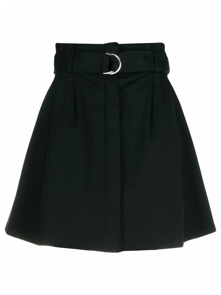 P.A.R.O.S.H. belted flared skirt - Black