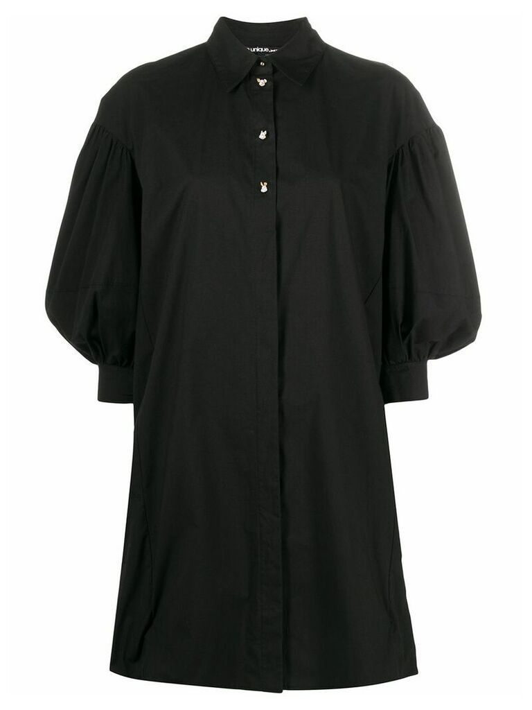 Pinko balloon sleeve shirt dress - Black