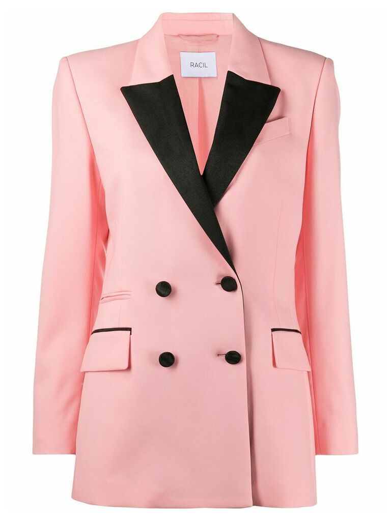 Racil double-breasted fitted blazer - PINK