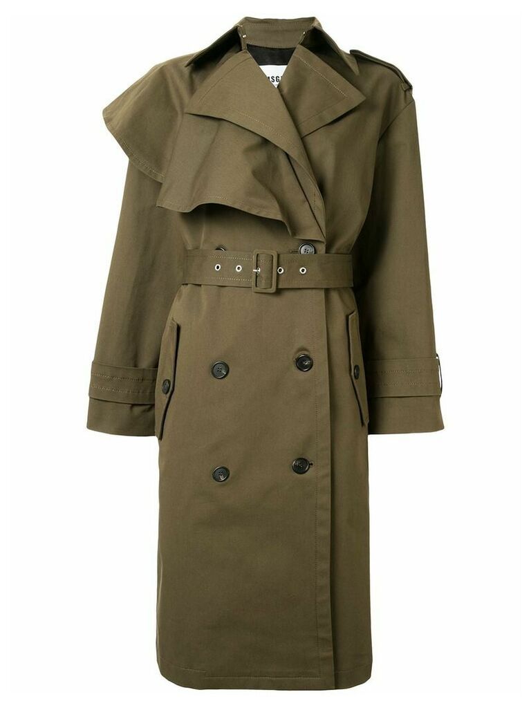 MSGM double-breasted trench coat - Green