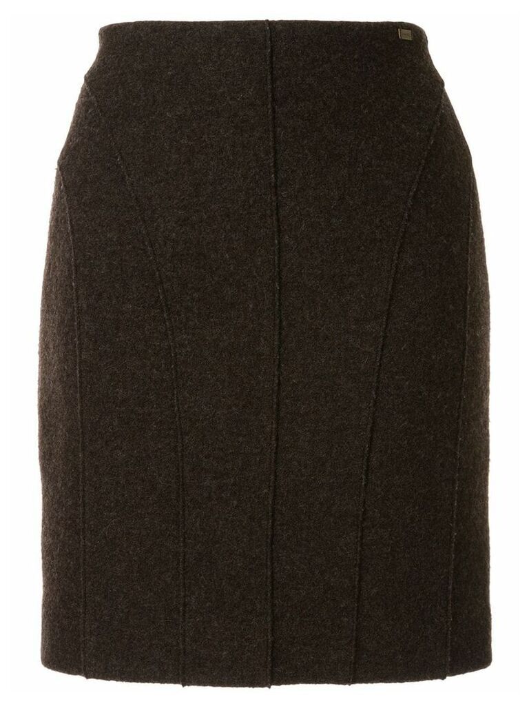 Chanel Pre-Owned 1999 mini pencil skirt - Brown