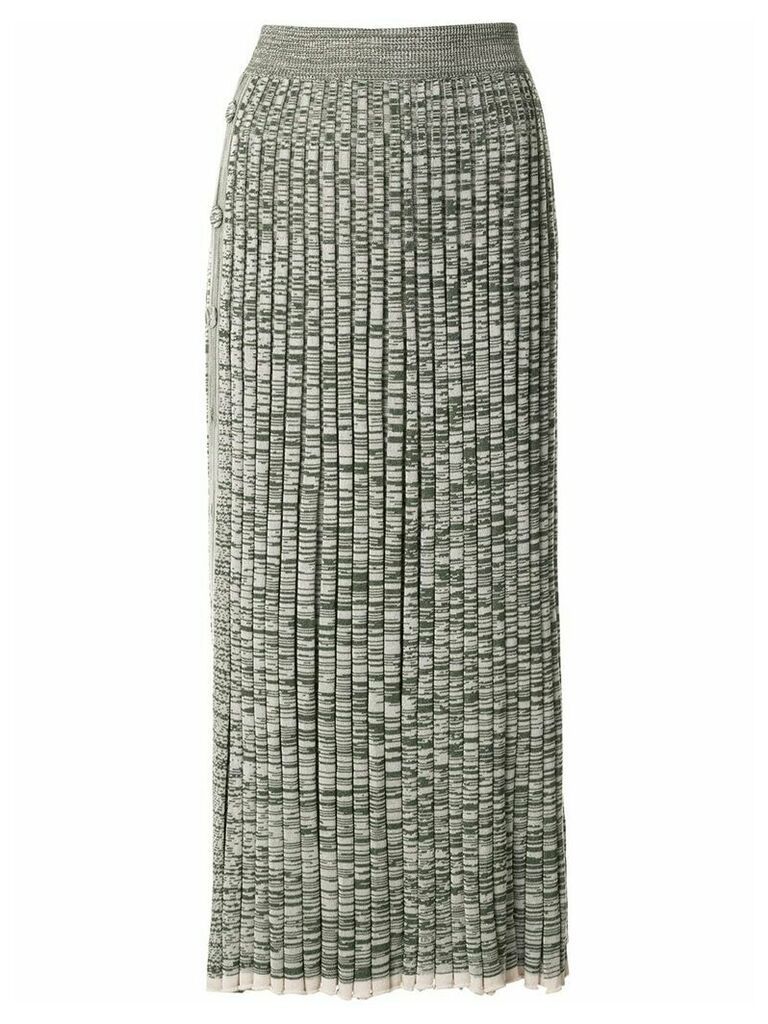 Christopher Esber pleated knit skirt - White